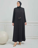 Büyük Beden Ferace Siyah |  204101