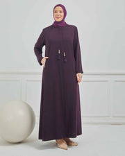 abaya vert avec  broderie grande taille | 2002-2-9