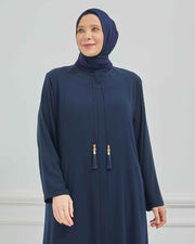 abaya vert avec  broderie grande taille | 2002-2-9