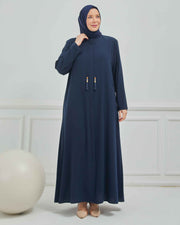 abaya vert avec  broderie grande taille | 2002-2-9