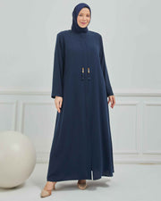 abaya vert avec  broderie grande taille | 2002-2-9