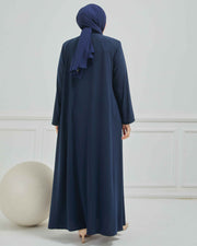 abaya vert avec  broderie grande taille | 2002-2-9
