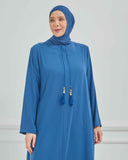 Büyük Beden Ferace İndigo |  204106