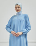 Önü Pileli Sade Ferace Bebe Mavisi | 210431