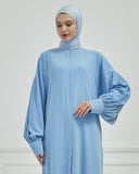 Oversize Bol Kesim Sade Ferace Bebe Mavisi | 210831