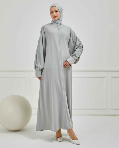 Oversize Bol Kesim Sade Ferace Gri | 210824
