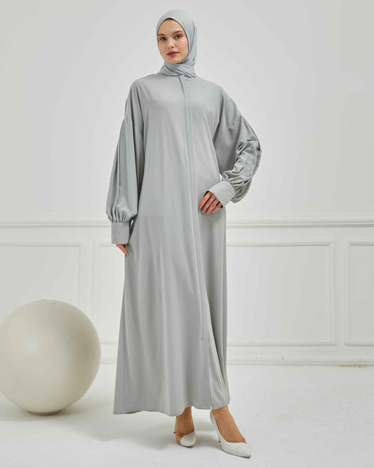 Oversize Bol Kesim Sade Ferace Gri | 210824