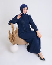 Abaya bleu nuit  | 2073-3-5