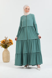 Abaya La couleur menthe avec une coupe large | 2068-15