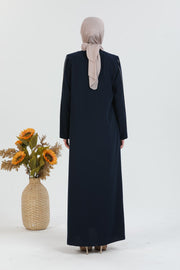 Abaya Kaki  détaillée brodée | 2078-5