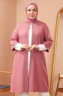 Taş Detaylı Ceketli Takım Pembe | 1100123