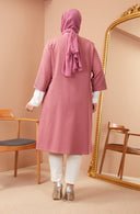 Taş Detaylı Ceketli Takım Pembe | 1100133