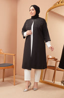 Taş Detaylı Ceketli Takım Siyah | 1100131