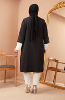 Taş Detaylı Ceketli Takım Siyah | 1100131