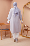 Taş Detaylı Ceketli Takım Gri | 11001224