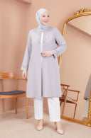 Taş Detaylı Ceketli Takım Gri | 11007324