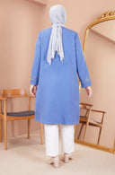 Taş Detaylı Ceketli Takım İndigo | 1100726