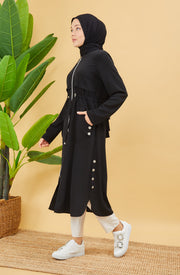 Big size chiffon dress with stones Burgundy | 8013-2-7
