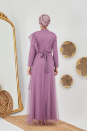  فستان سهرة أرجواني | 7719-12