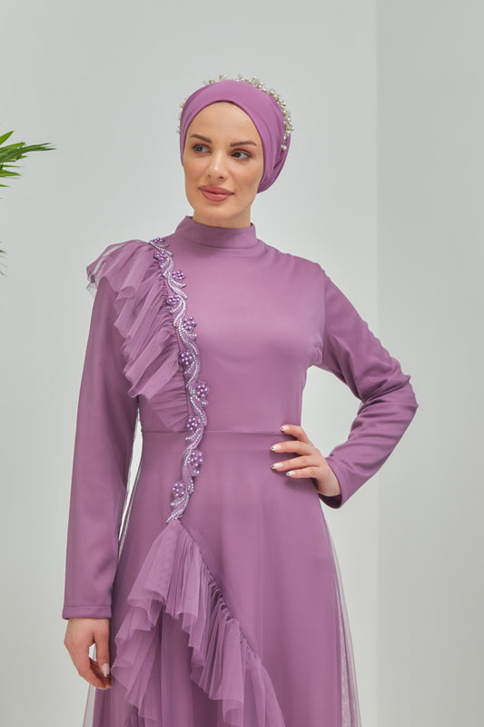 TÜL ABİYE MOR | 772812
