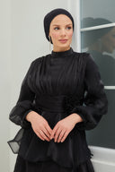 KAT KAT ABİYE SİYAH | 77601