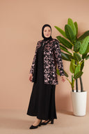 Broş Detaylı Ceketli Sendi Takım Pembe | 801423