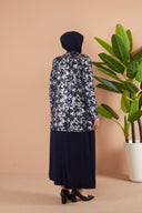 Broş Detaylı Ceketli Sendi Takım Lacivert | 801425