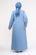 Büyük Beden Elbise Bebe Mavisi |  8012131