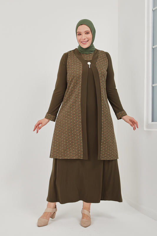 Yelekli İkili Takım Haki | 801639