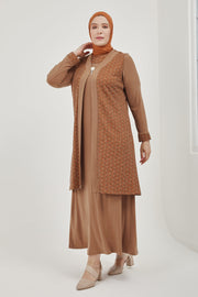 ensemble grande taille CARAMEL  | 8016-3-37