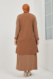 ensemble grande taille CARAMEL  | 8016-3-37