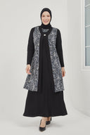 Yelekli İkili Takım Siyah | 8016DSN3