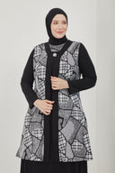 Yelekli İkili Takım Siyah | 8016DSN1