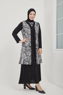 Yelekli İkili Takım Siyah | 8016DSN1