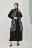 Yelekli İkili Takım Siyah | 8016DSN5