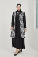 Yelekli İkili Takım Siyah | 8016DSN4