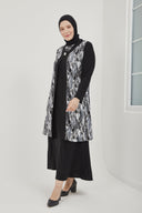 Yelekli İkili Takım Siyah | 8016DSN4