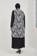 Yelekli İkili Takım Siyah | 8016DSN4